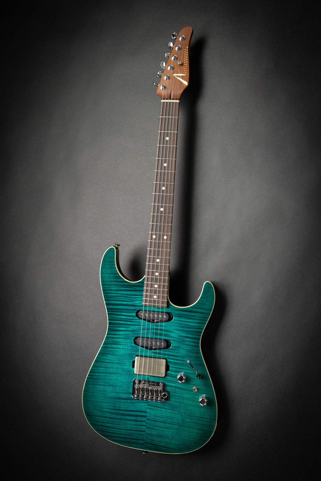 Drop Top Transparent Teal Burst (06-26-24A)