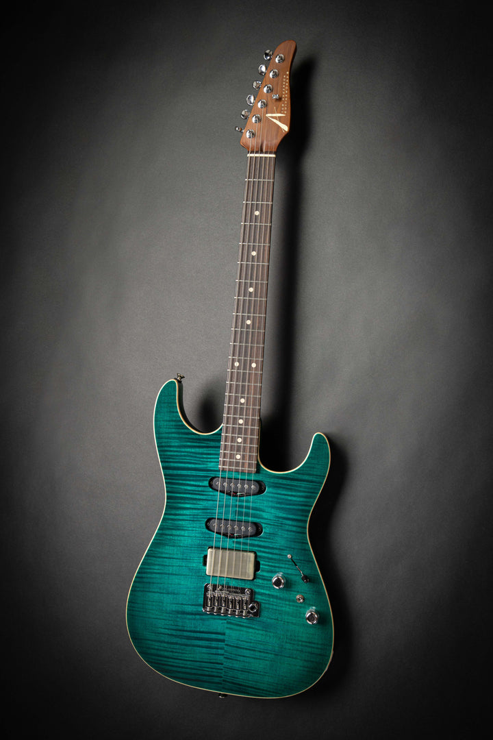 Drop Top Transparent Teal Burst (06-26-24A)