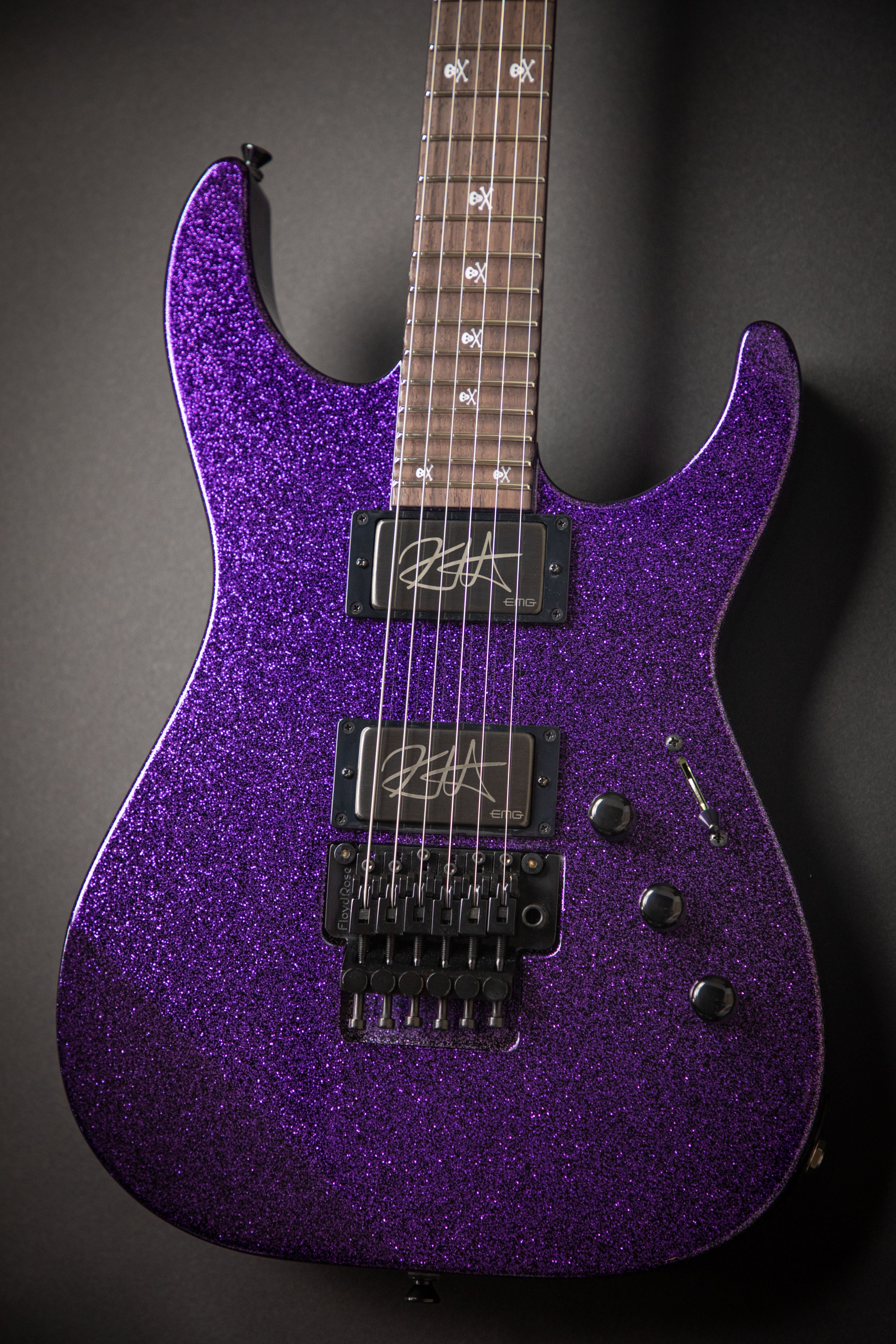 Purple glitter deals guitar